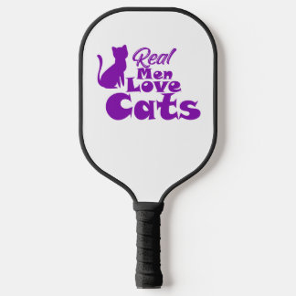 Echte mannen houden van katten – Cadeaus voor kat- Pickleball Paddle