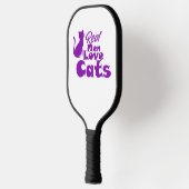 Echte mannen houden van katten – Cadeaus voor kat- Pickleball Paddle (Links)