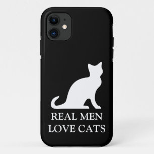 Echte mannen houden van katten iPhone case