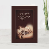 Echte Mannen houden van katten 😻 kaarten (Voorkant)