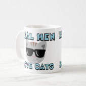 ECHTE MANNEN HOUDEN VAN KATTEN KOFFIEMOK (Voorkant links)