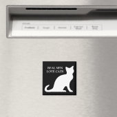 Echte mannen houden van katten magneet (Insitu (Vaatwasser))
