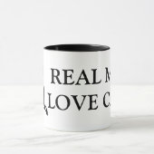 Echte mannen houden van koffiebekers mok (Midden)