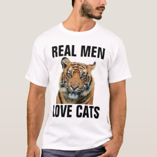 Echte mannen houden van poezen, Tiger T-shirts