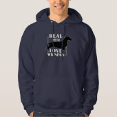 Echte Mannen HOUDEN VAN WENEN Hoodie (Voorkant)