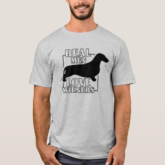 Echte Mannen HOUDEN VAN WENEN T-shirt (Voorkant)