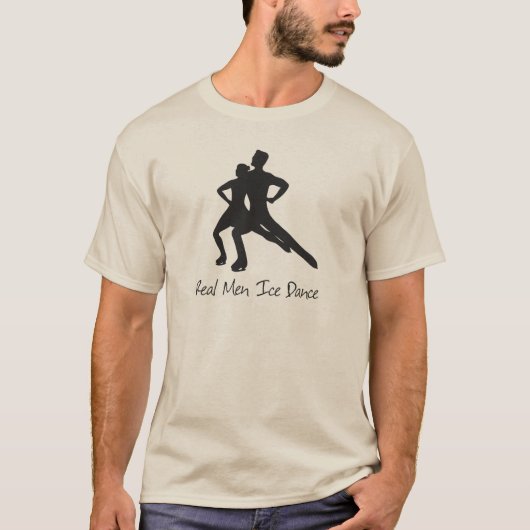 Echte Mannen Ice Dance T-shirt (Voorkant)