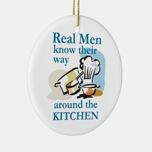 Echte Mannen Keramisch Ornament (Rechts)