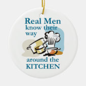 Echte Mannen Keramisch Ornament (Voorkant)