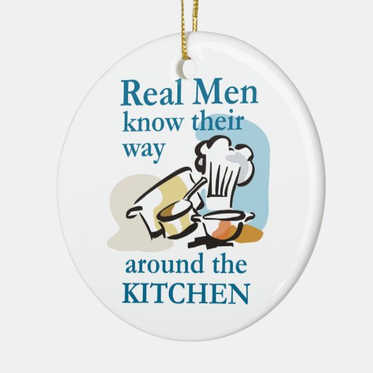 Echte Mannen Keramisch Ornament (Links)