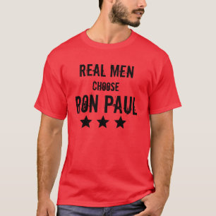 Echte Mannen Kies Ron Paul T-shirt