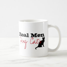 Echte Mannen Knuffel Katten Kat Liefde Grappig Koffiemok
