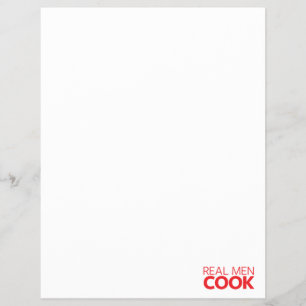 Echte mannen koken flyer