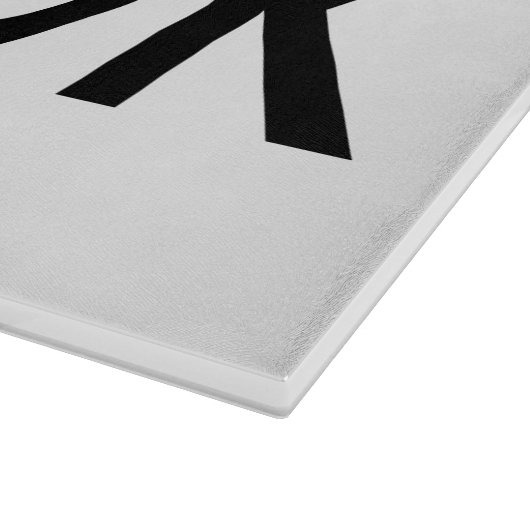 Echte mannen koken glassnijplank | Grappige quote Snijplank (Hoek)