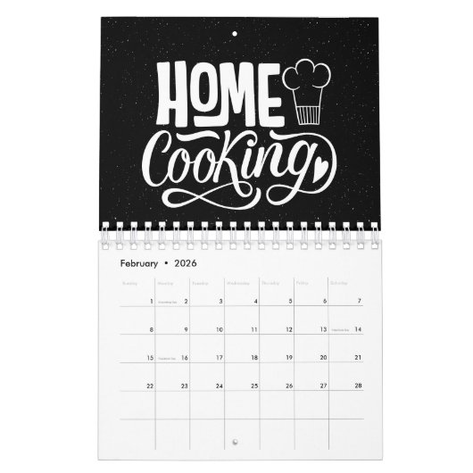 Echte Mannen Koken met quotes Kalender (Feb 2026)