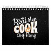 Echte Mannen Koken met quotes Kalender (Hoes)