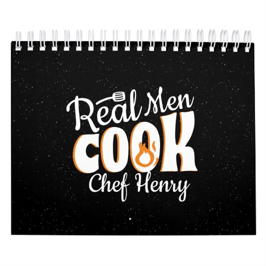 Echte Mannen Koken met quotes Kalender (Hoes)
