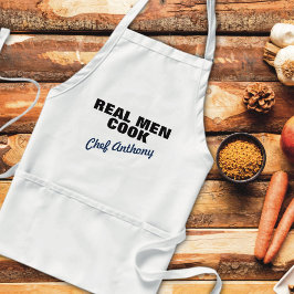 Echte Mannen Koken Persoonlijk Standaard Schort