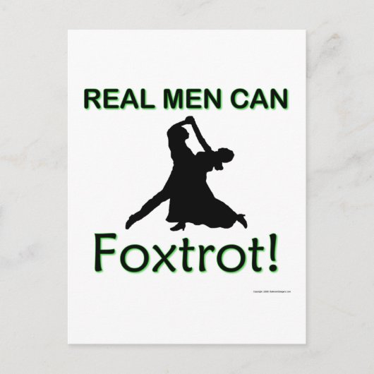 Echte Mannen kunnen Briefkaart (Voorkant)