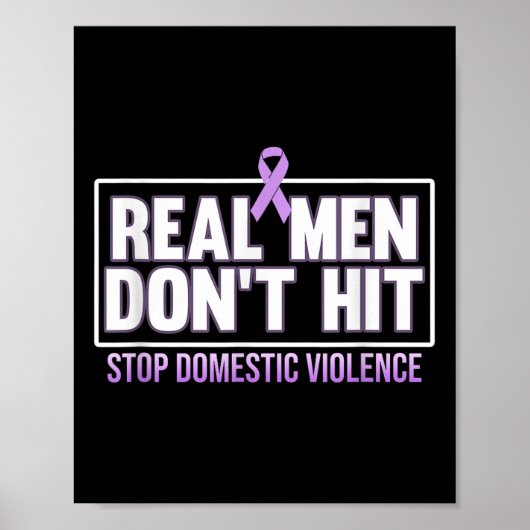 Echte Mannen kunnen geen einde maken aan huiselijk Poster (Voorkant)