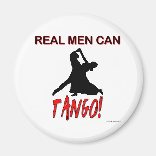 Echte Mannen kunnen tango Magneet (Voorkant)