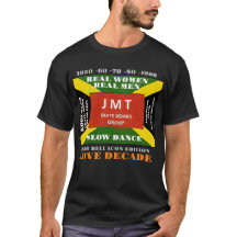 ECHTE MANNEN LANGZAAM DANSEN Basic Donkere T-Shirt