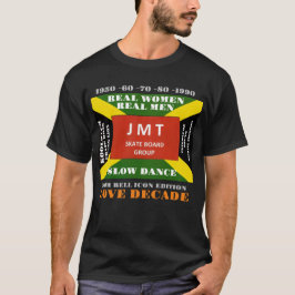 ECHTE MANNEN LANGZAAM DANSEN Basic Donkere T-Shirt
