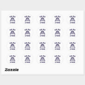 Echte mannen leggen rails vast ronde sticker (Vel)