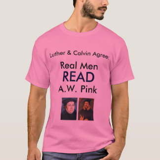Echte Mannen LEZEN A.W. Roze T-shirt
