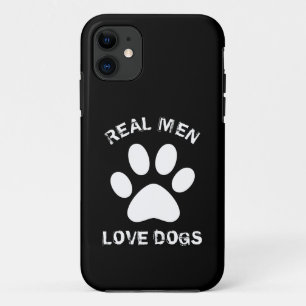 Echte Mannen Liefde honden Aangepaste tekst op maa Case-Mate iPhone Case