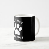 Echte Mannen Liefde honden Aangepaste tekst op maa Koffiemok (Voorkant rechts)