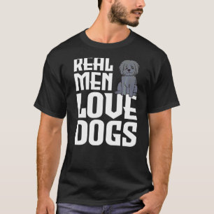Echte Mannen Liefde Honden Duitse Herder Pet Voor  T-shirt