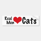 Echte Mannen Liefde Katten #2 Bumpersticker (Voorkant)
