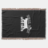 Echte Mannen Liefde Katten Deze is wit Deken (Voorkant)