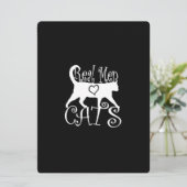 Echte Mannen Liefde Katten in stijl (Staand voorkant)