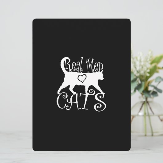 Echte Mannen Liefde Katten in stijl (Staand voorkant)