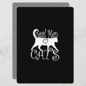 Echte Mannen Liefde Katten in stijl (Voorkant / Achterkant)