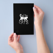 Echte Mannen Liefde Katten in stijl Flyer (Hand)