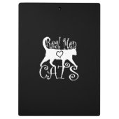 Echte Mannen Liefde Katten in stijl Klembord (Achterkant)