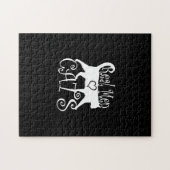 Echte Mannen Liefde Katten in stijl Legpuzzel (Horizontaal)