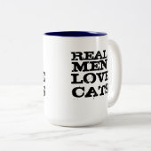 Echte Mannen Liefde Katten Mok (Voorkant rechts)