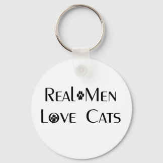 Echte Mannen Liefde Katten Sleutelhanger