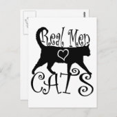 Echte Mannen liefdeskatten in stijlvol design Briefkaart (Voorkant / Achterkant)