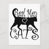 Echte Mannen liefdeskatten in stijlvol design Briefkaart (Voorkant)