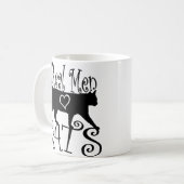 Echte Mannen liefdeskatten in stijlvol design Koffiemok (Voorkant links)
