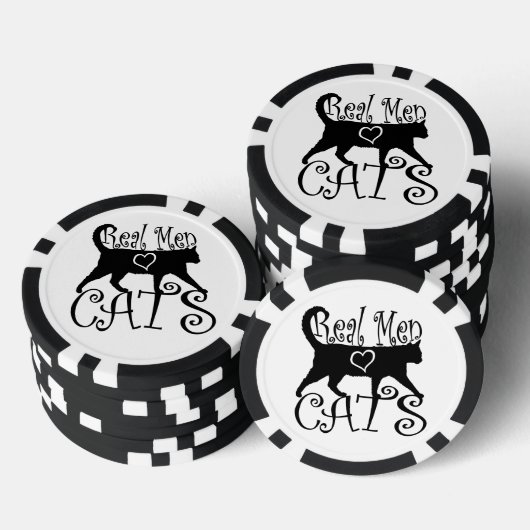 Echte Mannen liefdeskatten in stijlvol design Pokerchips (Opstapeling)