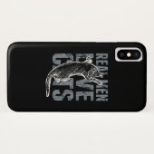Echte Mannen liefdeskatten in zwarte grunge Style Case-Mate iPhone Case (Achterkant (horizontaal))
