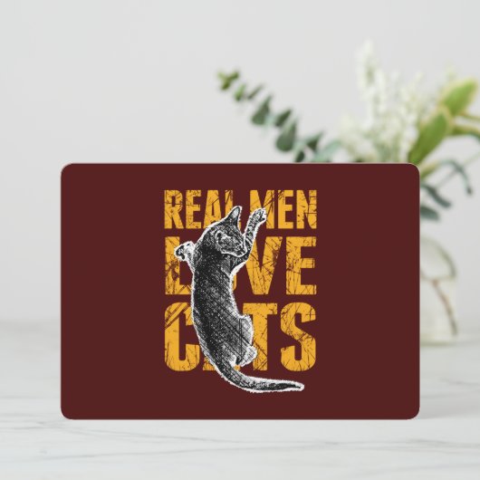 Echte Mannen liefdeskatten op groen rood (Staand voorkant)