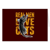 Echte Mannen liefdeskatten op groen rood (Voorkant Horizontaal)