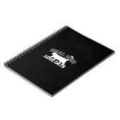 Echte Mannen Liefhebben Katten Grafisch Ontwerp op Notitieboek (Linkerzijde)